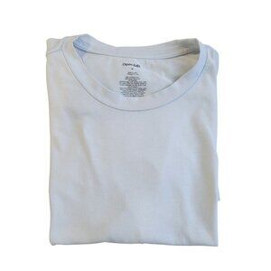 Open Edit Men's Short Sleeve Light Blue T Shirt Size M